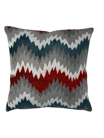 MODERN ZIGZAG CHENILLE THROW PILLOW