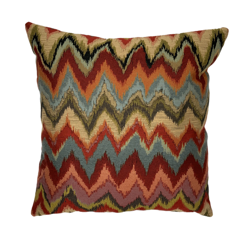 SOUTHWEST ZIGZAG CHENILLE THROW PILLOW