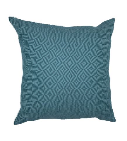 TURQUIOSE DIAMOND THROW PILLOW